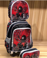 Mochila de Rodinhas Infantil - Para Menino ( Homem Aranha, Batman..)